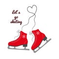 The skates icon with text