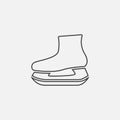 Skates line icon, outline vector logo illustration, linear pictogram isolated on white.