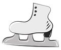 Skates, vector or color illustration