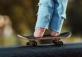 Skating on the fingerboard, training process