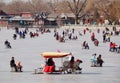 Skating in Houhai lake beijing