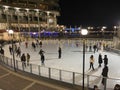 Skating at Night at the Georgetown Waterfront