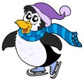 Skating penguin