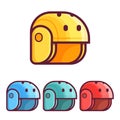 Skating and Rafting Helmets Icons