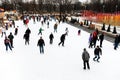 Skating rink in Gorky Central Park, Moscow