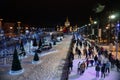 Skating rink in Moscow on the all-Russian Exhibition Area