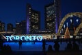 Skating rink at Toronto City Hall Royalty Free Stock Photo