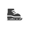 Skating shoes vector icon