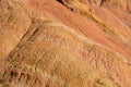 Colored earths in Skazka canyon. Tosor village. Issyk-Kul region. Kyrgyzstan