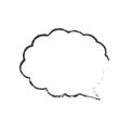 skecth bubble speech cloud Royalty Free Stock Photo