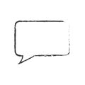 skecth bubble speech icon Royalty Free Stock Photo