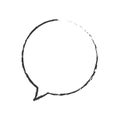 skecth bubble speech round Royalty Free Stock Photo