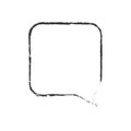 skecth bubble speech square Royalty Free Stock Photo