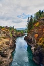 Skeena river in Kitwanga, BC, Canada