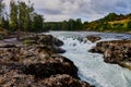 Skeena river in Kitwanga, BC, Canada Royalty Free Stock Photo