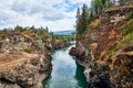 Skeena river in Kitwanga, BC, Canada Royalty Free Stock Photo