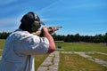 Skeet shooting Royalty Free Stock Photo