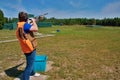 Skeet shooting Royalty Free Stock Photo