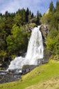 Skeie Waterfall, Norway Royalty Free Stock Photo