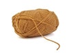 Skein of brown wool Royalty Free Stock Photo