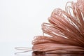 Skein of coated cooper wire