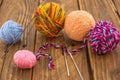 The skein of colorful thread