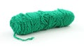 Skein of green pompom yarn