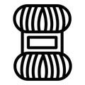 Skein of thread icon, outline style