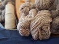 Natural Sheep Wool Yarn Royalty Free Stock Photo