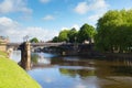 Skeldergate Bridge York England with River Ouse within the walls of the city Royalty Free Stock Photo