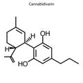 Skeletal formula of Chemical element Royalty Free Stock Photo