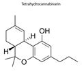 Skeletal formula of Chemical element Royalty Free Stock Photo