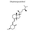 Skeletal formula of molecule