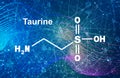 Formula of taurine.