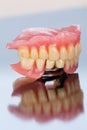 Skeletal Prosthesis on Mirror Surface - side view Royalty Free Stock Photo