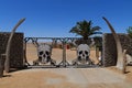 Skeleton coast gate Royalty Free Stock Photo