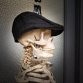 Skeleton in a Flat Cap Royalty Free Stock Photo