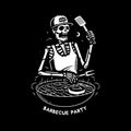 SKELETON GRILL MASTER BARBECUE PARTY