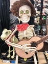 Skeleton Hobo Halloween Decoration Display at Big Lots in Goose Creek, SC Royalty Free Stock Photo