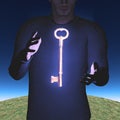 Skeleton key Royalty Free Stock Photo