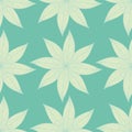 Skeleton Leaf Flower Seamless Background Pattern