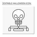 Skeleton line icon