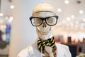 Skeleton mannequin in clothes