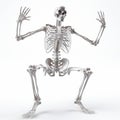 Metalcore-inspired 3d Skeleton Pose In Stunning 8k Resolution