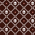 Skeleton seamless flat pattern.