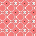 Skeleton seamless flat pattern