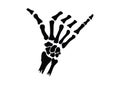 Skeleton Shaka Sign Royalty Free Stock Photo