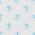 Skeleton on skateboard pattern seamless. skeleton skateboarding background