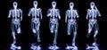 skeleton system of running man, bone Anatomy while run, running man, Running human body in different stages, Royalty Free Stock Photo