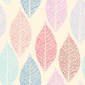Skeletonized leaves seamless Royalty Free Stock Photo